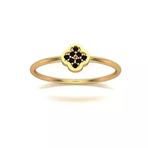 Jewelry gold ring with diamonds
