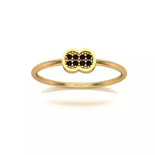 Jewelry gold ring with diamonds