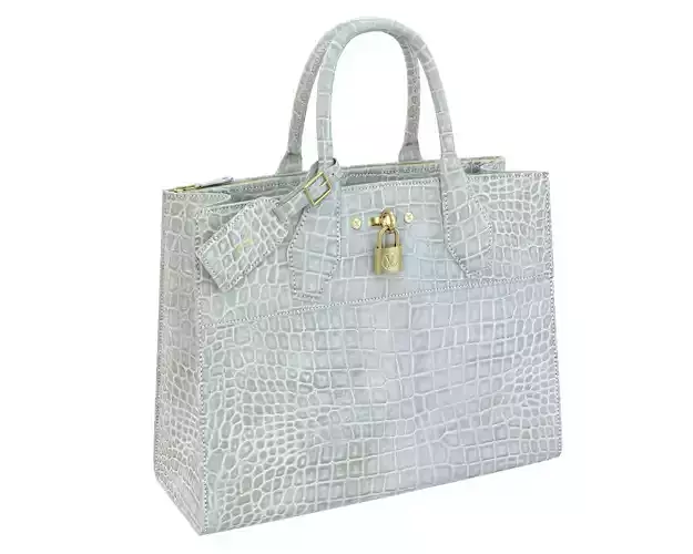 Louis Vuitton City Steamer Bag Crocodile Low-poly 3D model