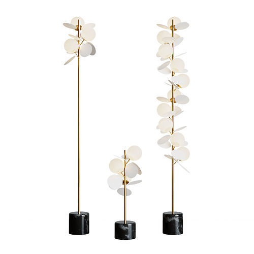 Matisse Floor Lamp White 3D model
