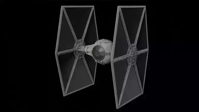 Star Wars Tie Fighter  Low-poly 3D model