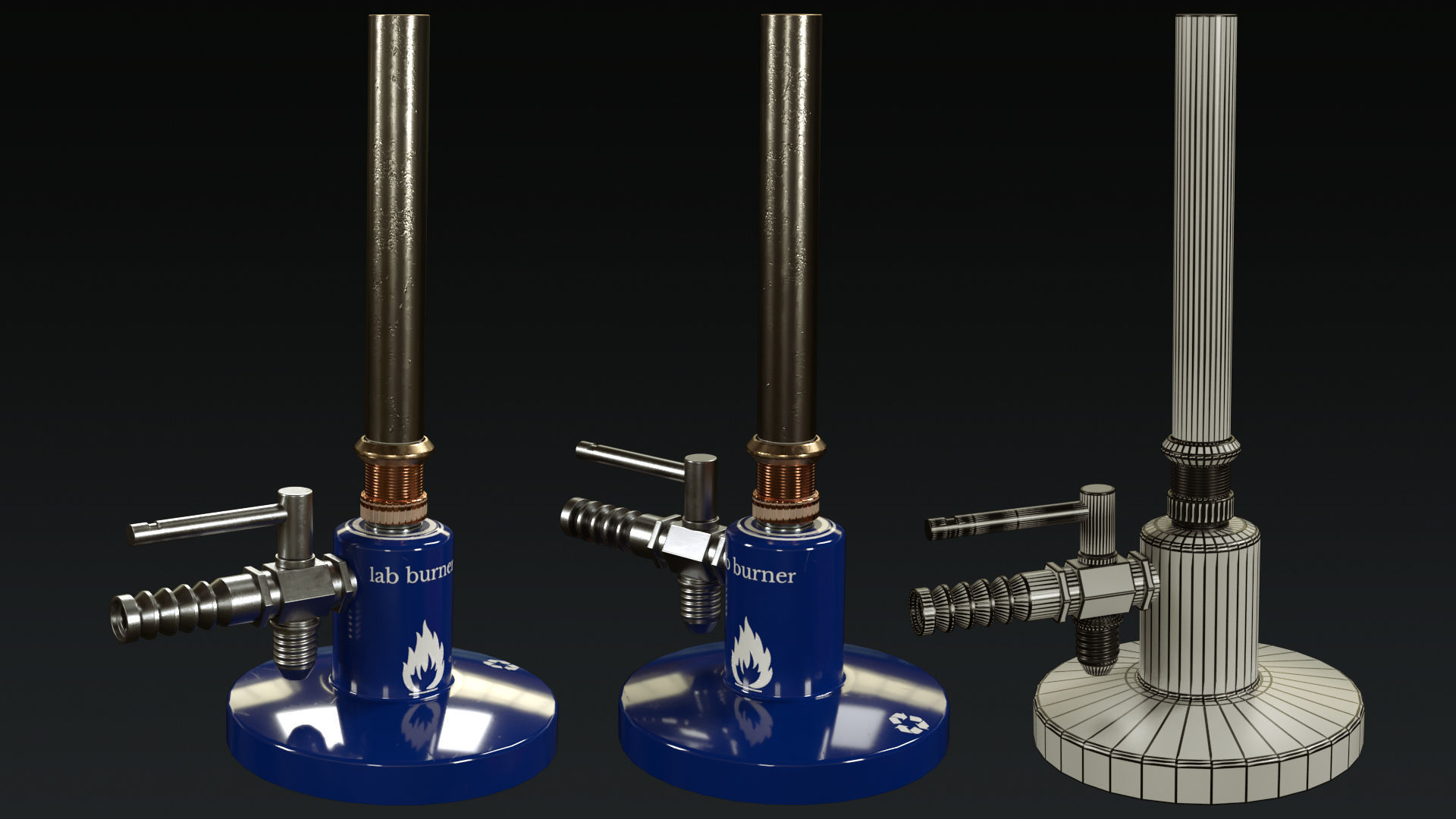 laboratory equipment pack 1 Low-poly 3D model_42