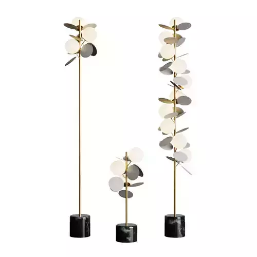 Floor lamp Matisse Floor Lamp Gray 3D model