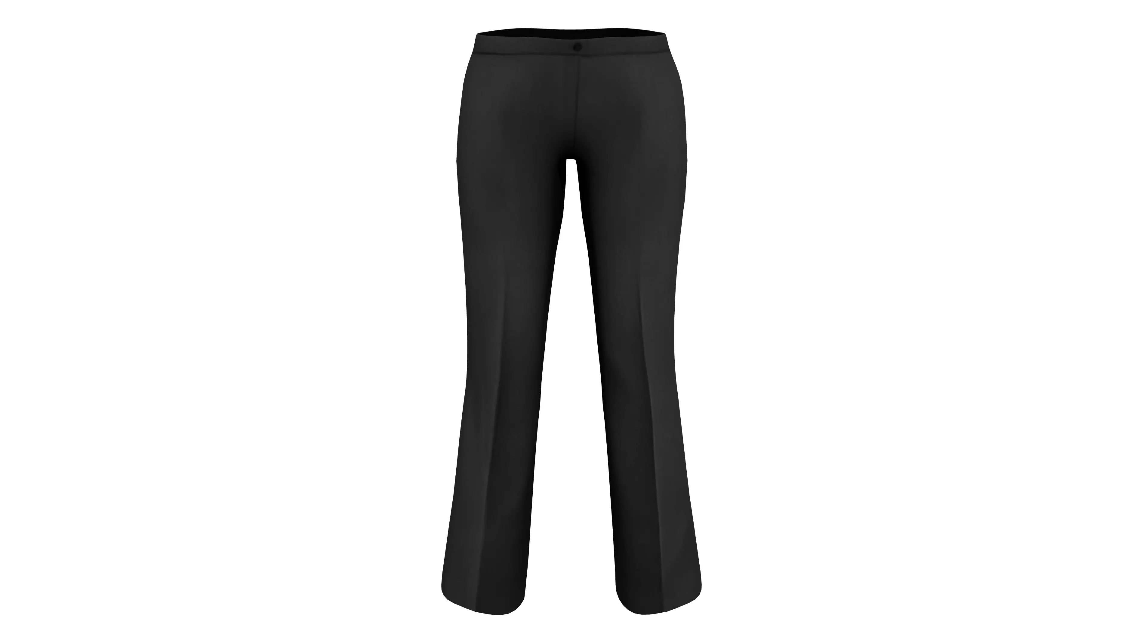 Formal Beige and Black Business Trousers Low-poly 3D model