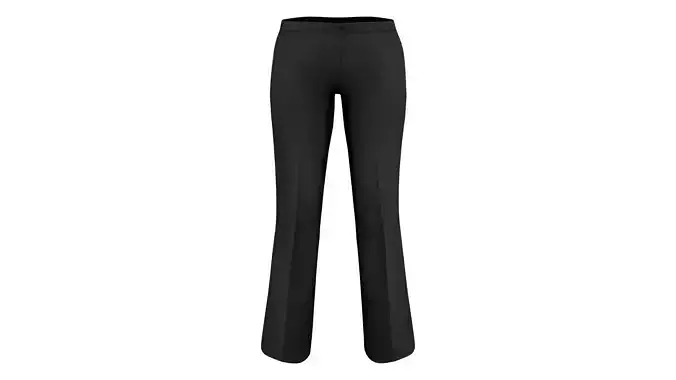 Formal Beige and Black Business Trousers