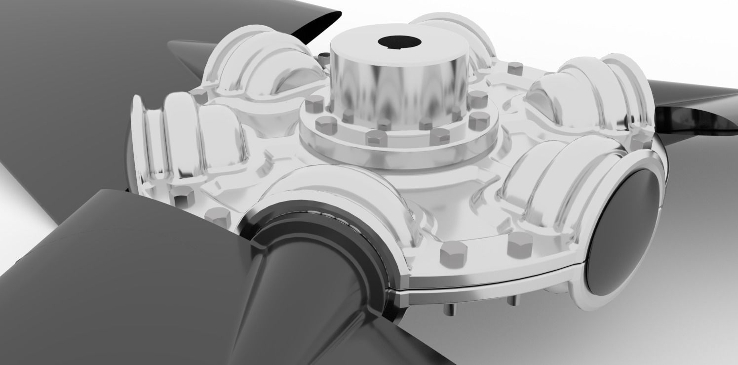 Helice propeller 3D model_2