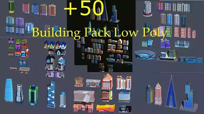 Building low Poly Pack 