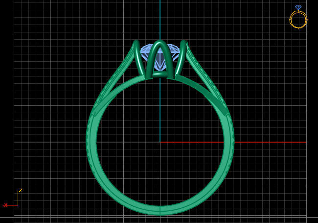 Single Stone Diamond Engagement Wedding Ring 3DM STL 16 3D print model_7