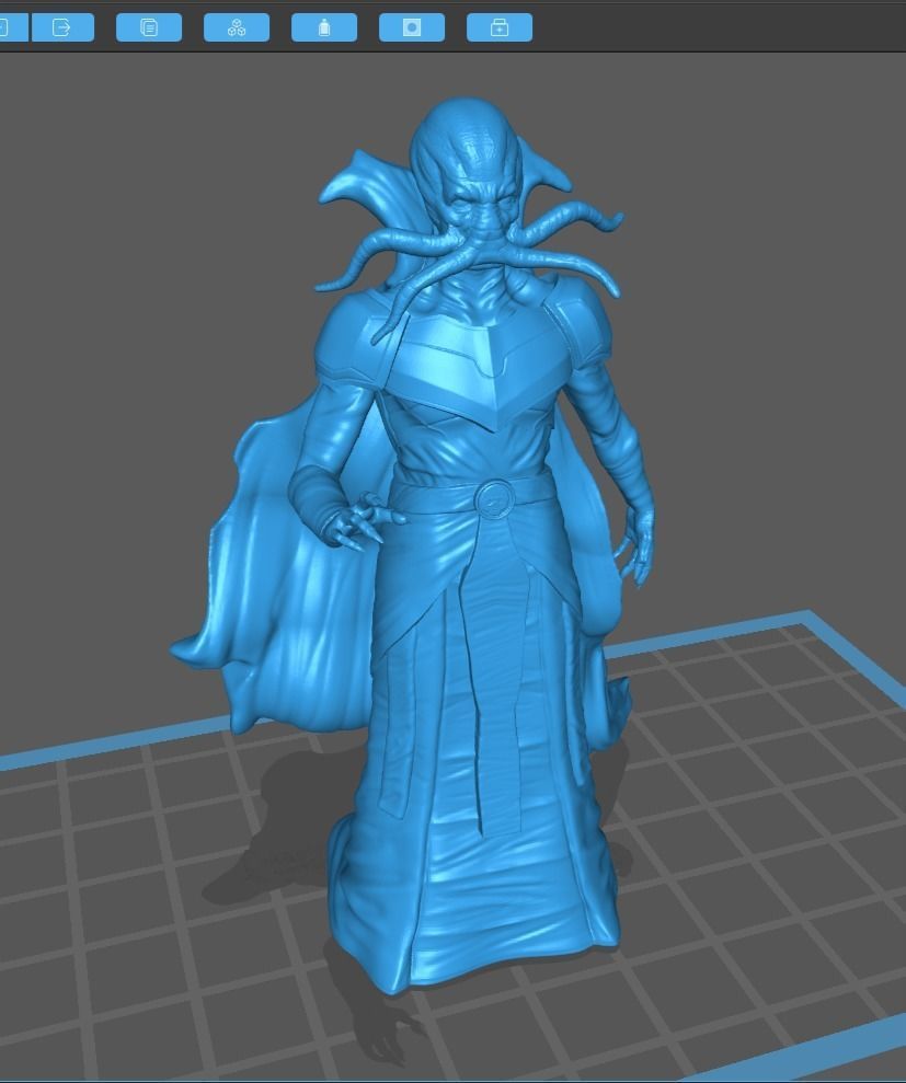 RPG Mind Flayer miniature to print 3D print model_2