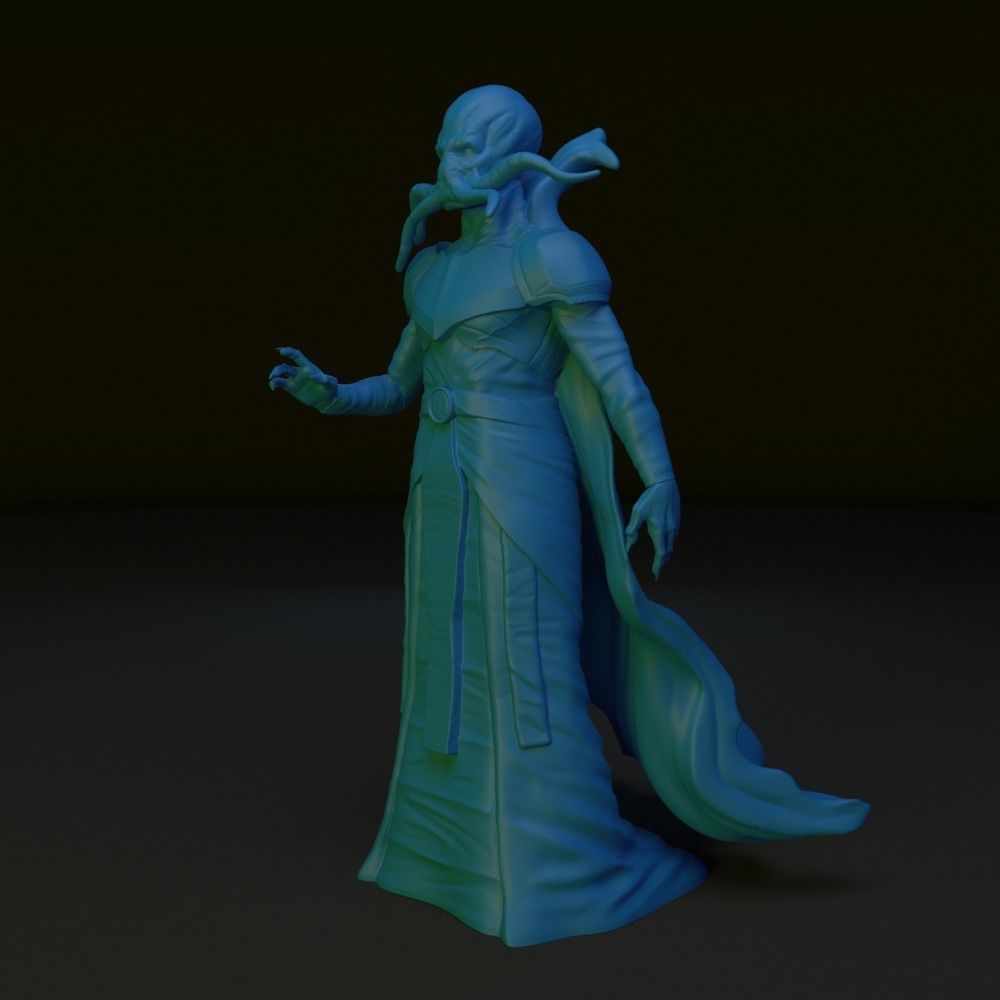 RPG Mind Flayer miniature to print 3D print model_9