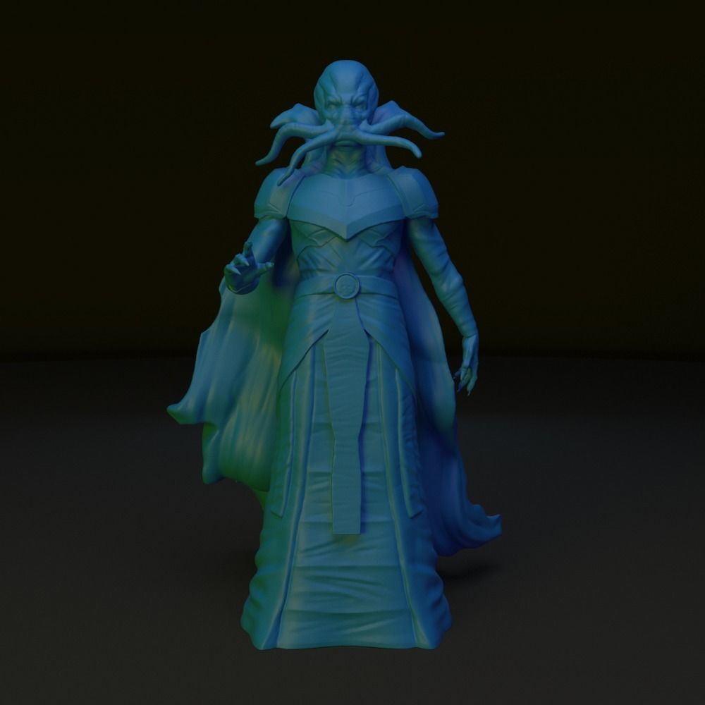 RPG Mind Flayer miniature to print 3D print model_5