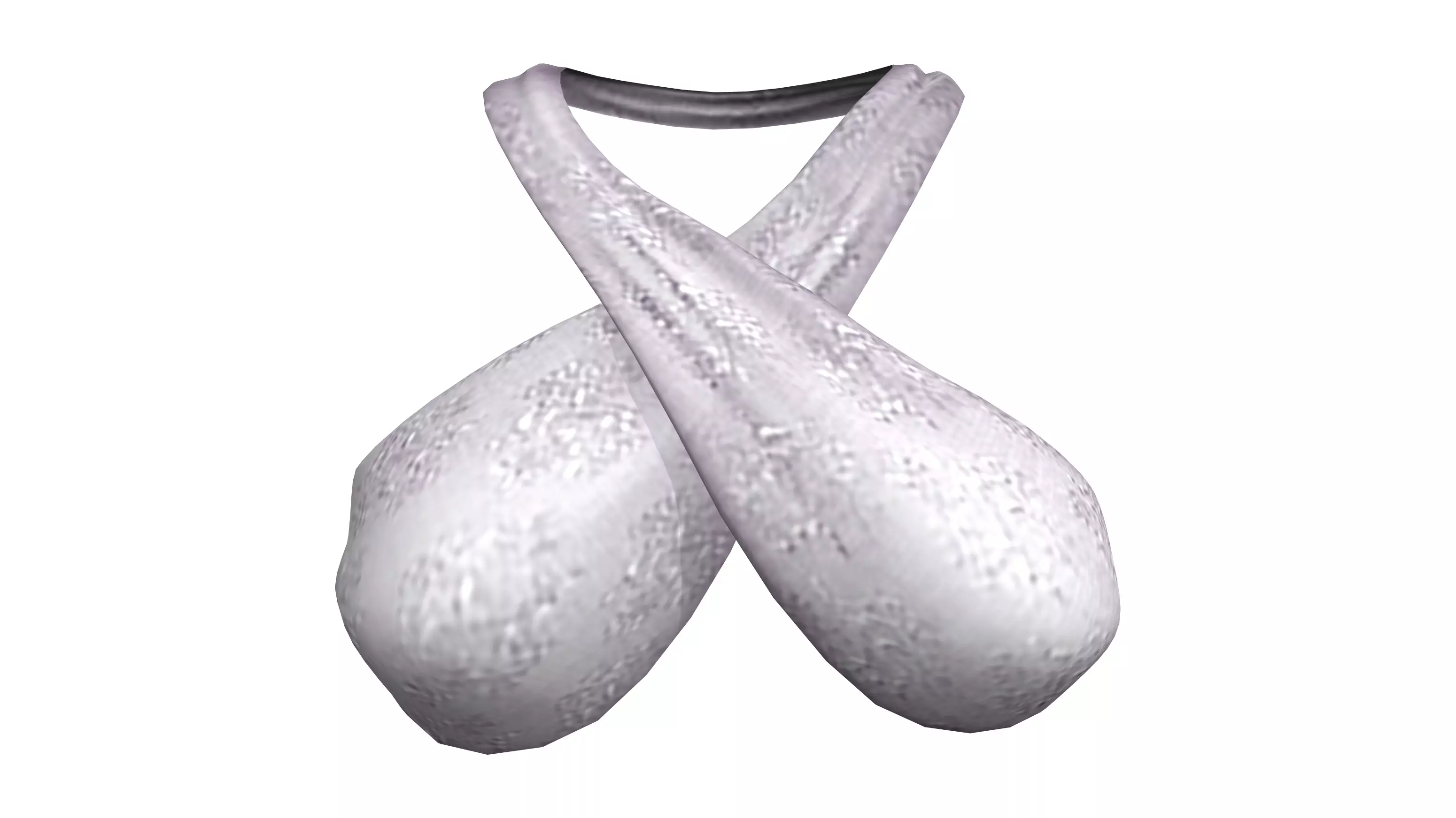 Wrap Around Neck Bikini Top Low-poly 3D model_0