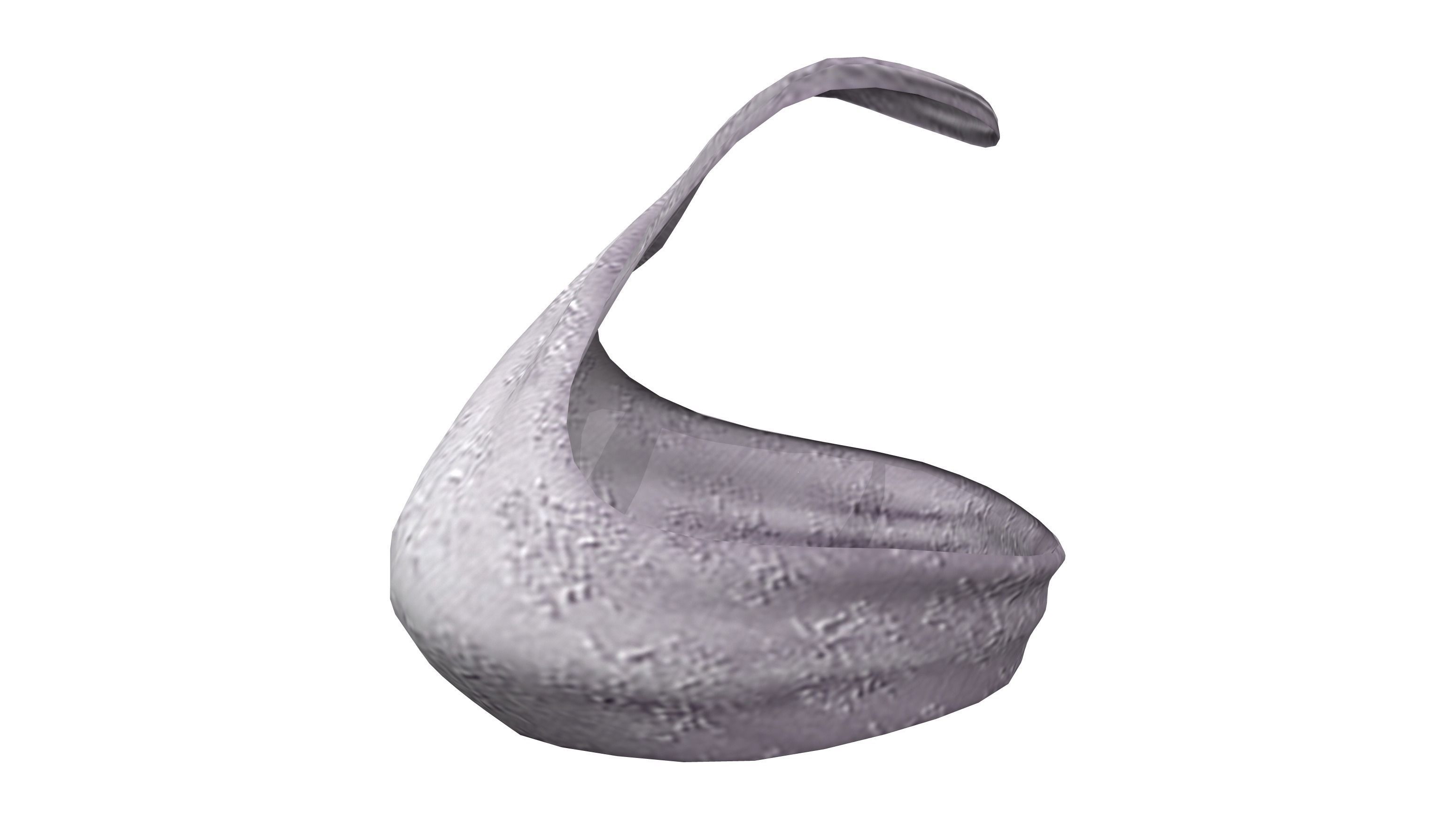 Wrap Around Neck Bikini Top Low-poly 3D model_4