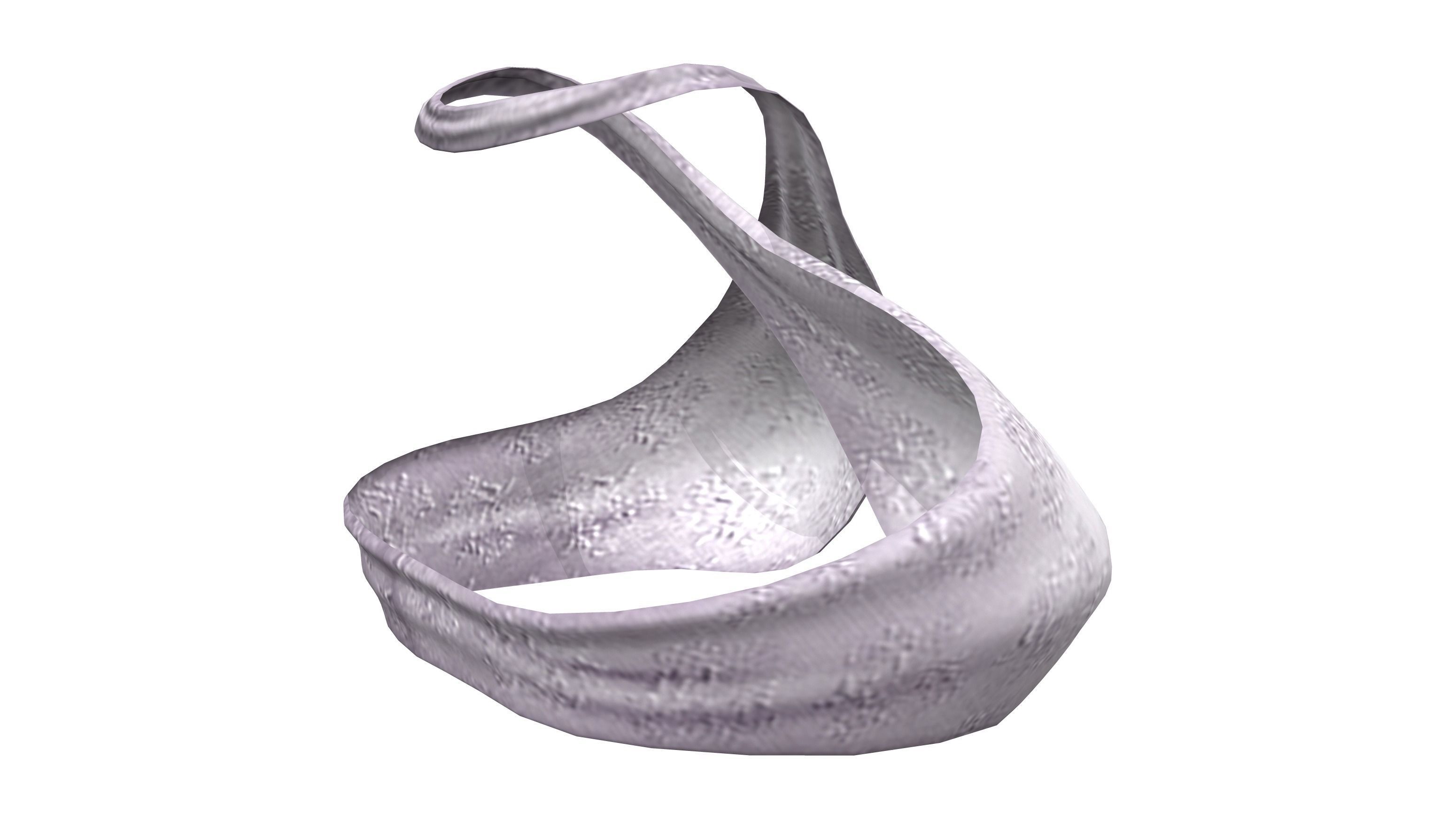 Wrap Around Neck Bikini Top Low-poly 3D model_6