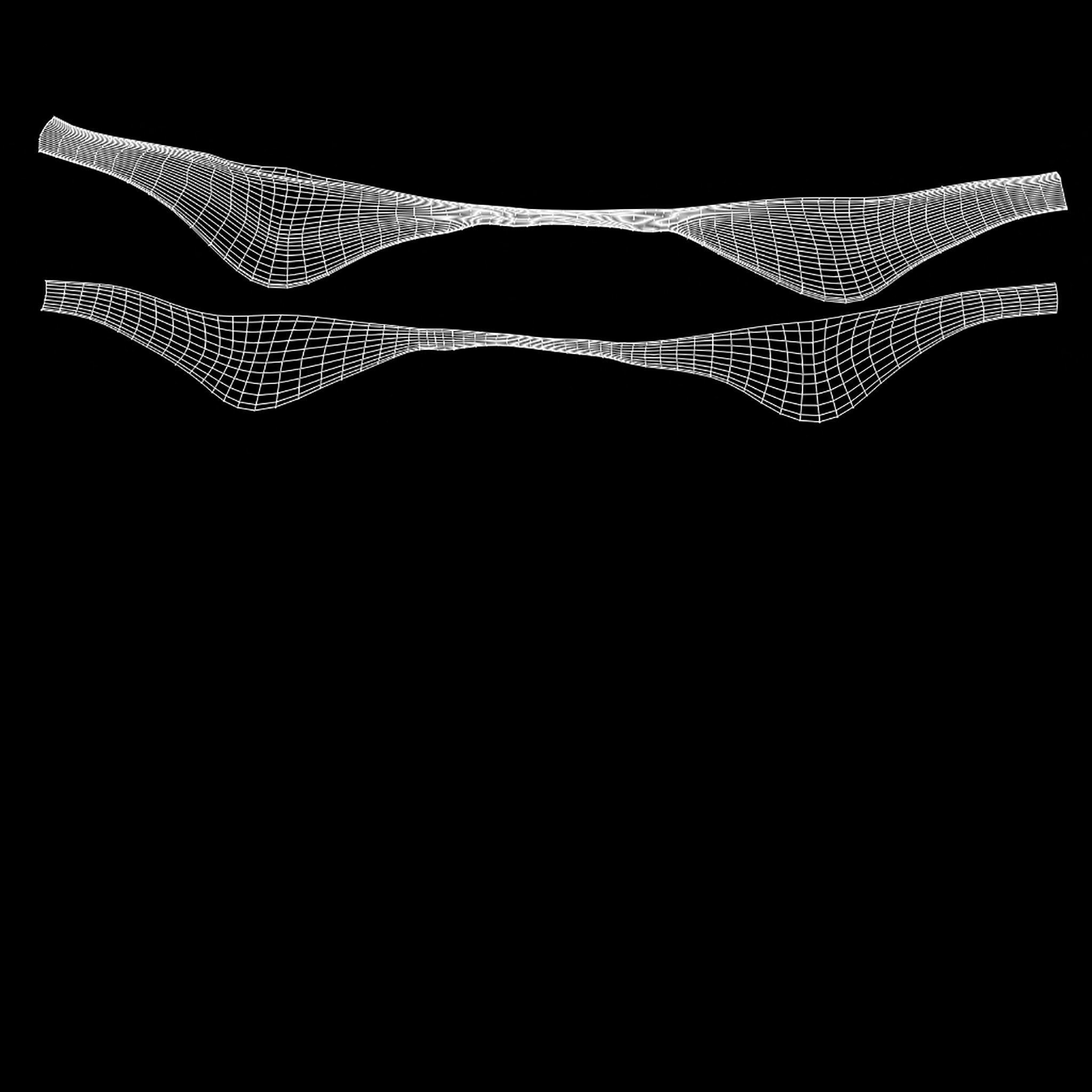 Wrap Around Neck Bikini Top Low-poly 3D model_14