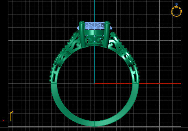 Single Stone Diamond Engagement Wedding Ring 3DM STL 14 3D print model_7