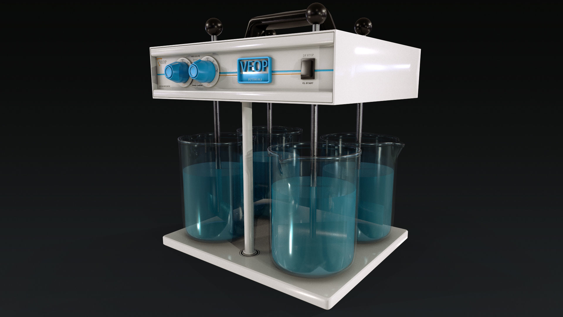 laboratory equipment pack 2 Low-poly 3D model_34