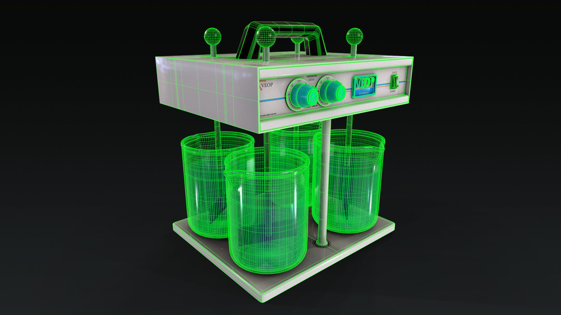 laboratory equipment pack 2 Low-poly 3D model_36