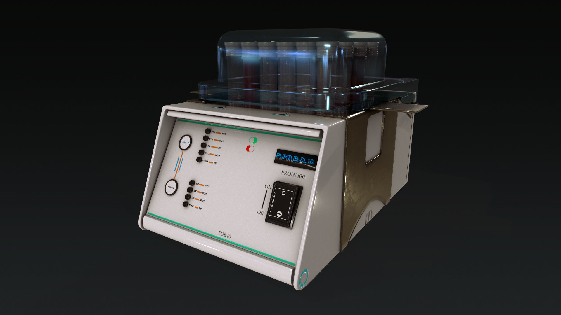 laboratory equipment pack 2 Low-poly 3D model_15