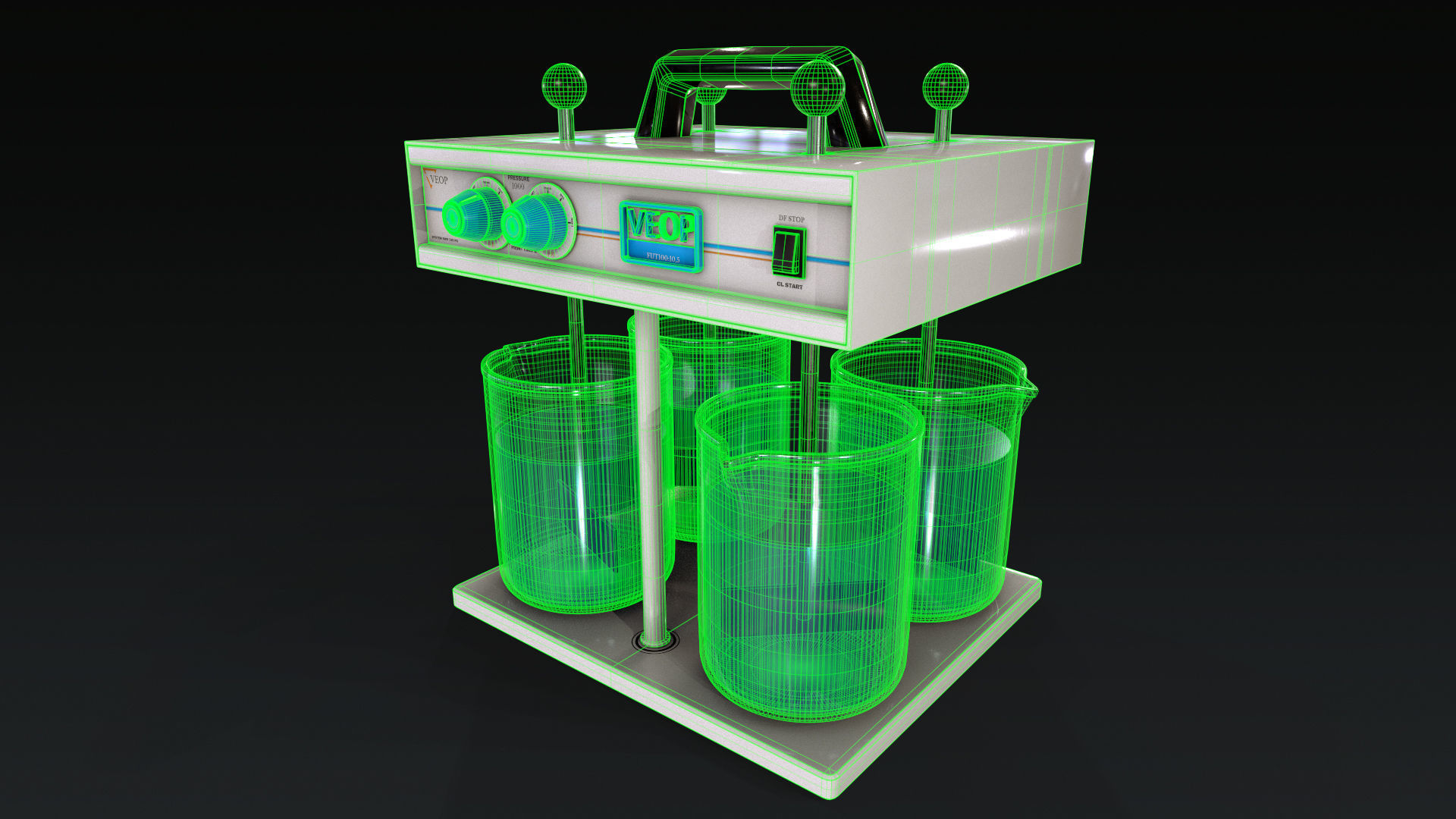 laboratory equipment pack 2 Low-poly 3D model_35