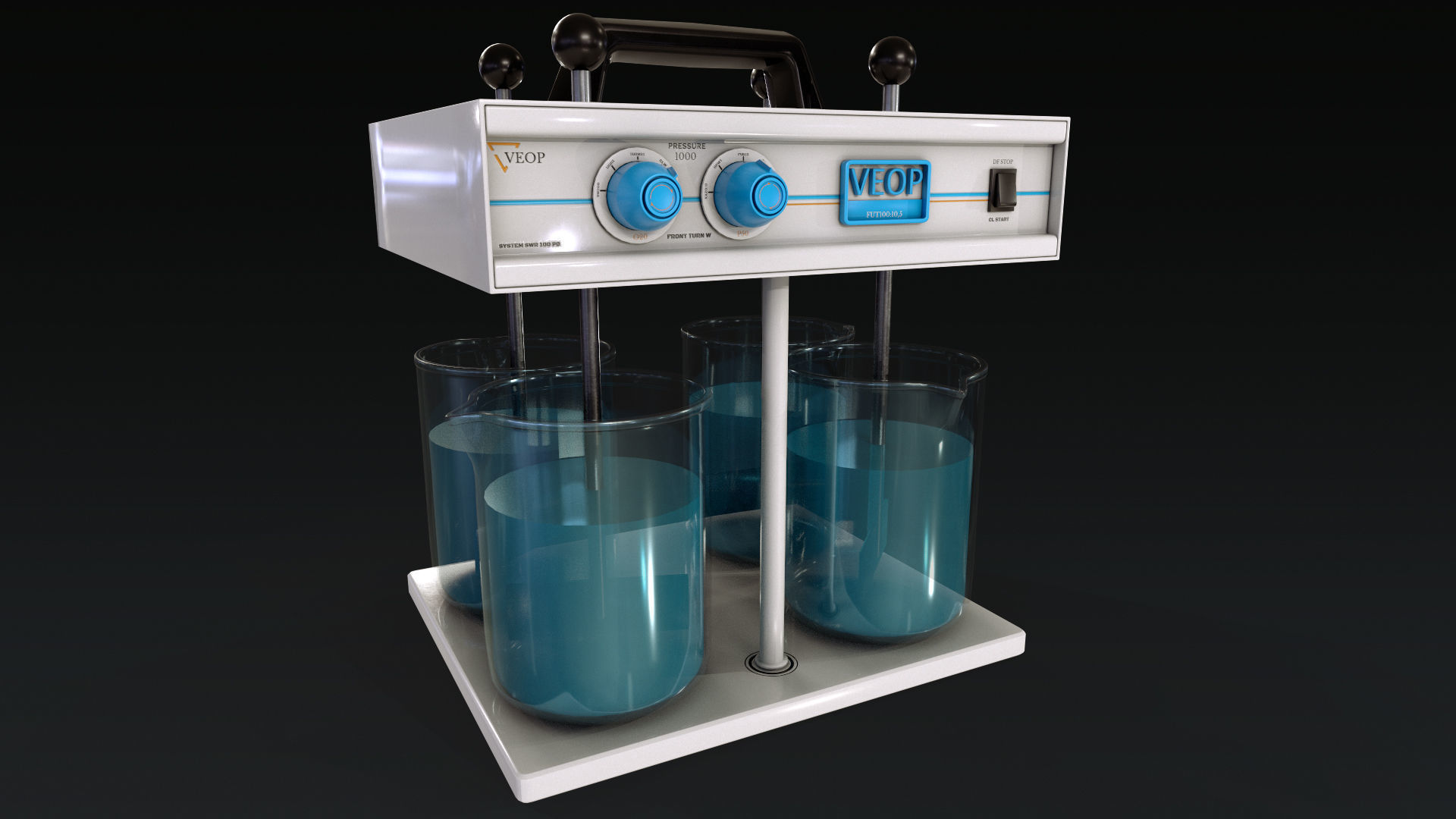 laboratory equipment pack 2 Low-poly 3D model_33