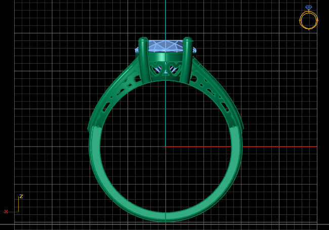 Single Stone Diamond Engagement Wedding Ring 3DM STL 13 3D print model_7
