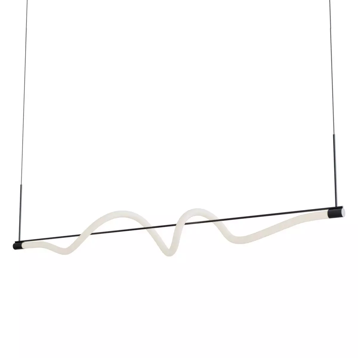 Cursive linear pendant 3D model_0