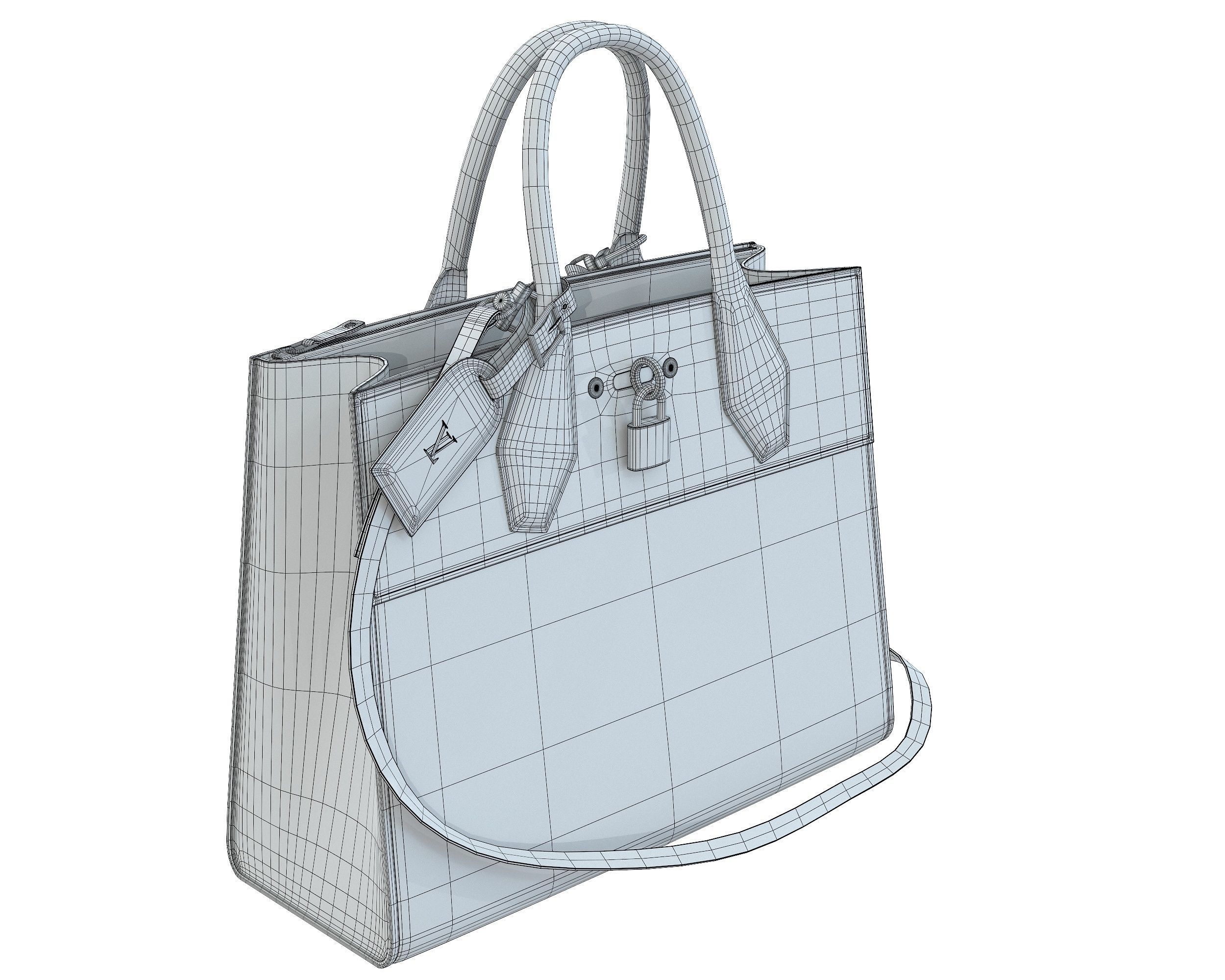 Louis Vuitton City Steamer Bag 3D Model Collection_26