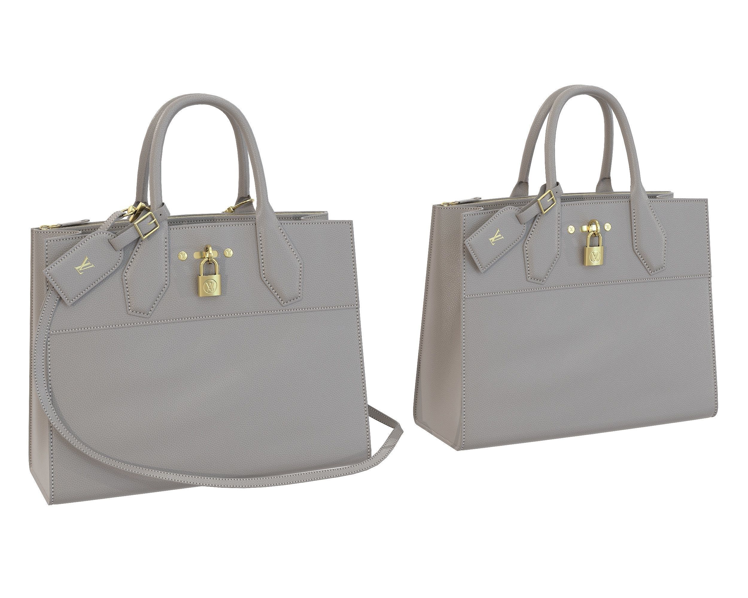 Louis Vuitton City Steamer Bag 3D Model Collection_8
