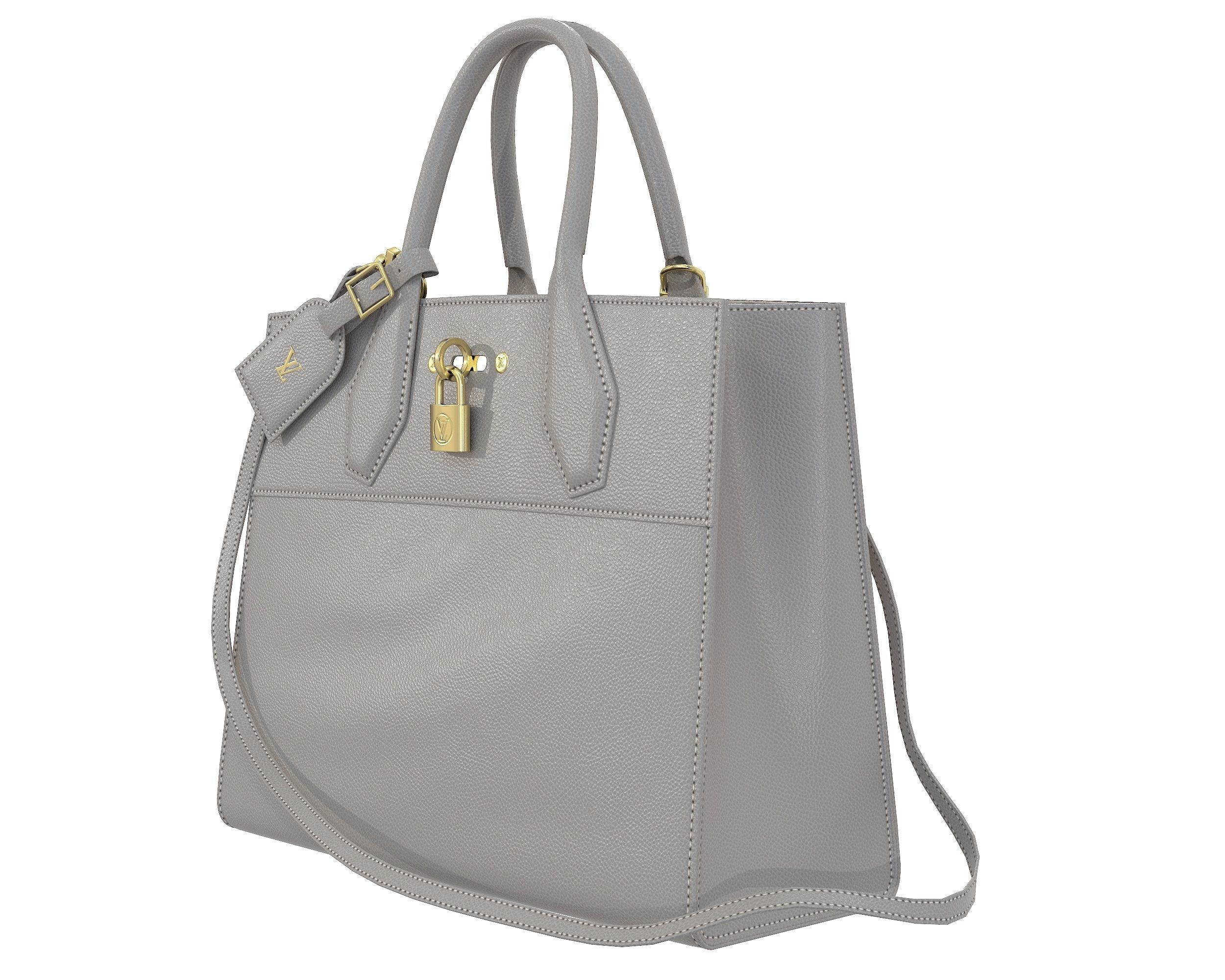 Louis Vuitton City Steamer Bag 3D Model Collection_15