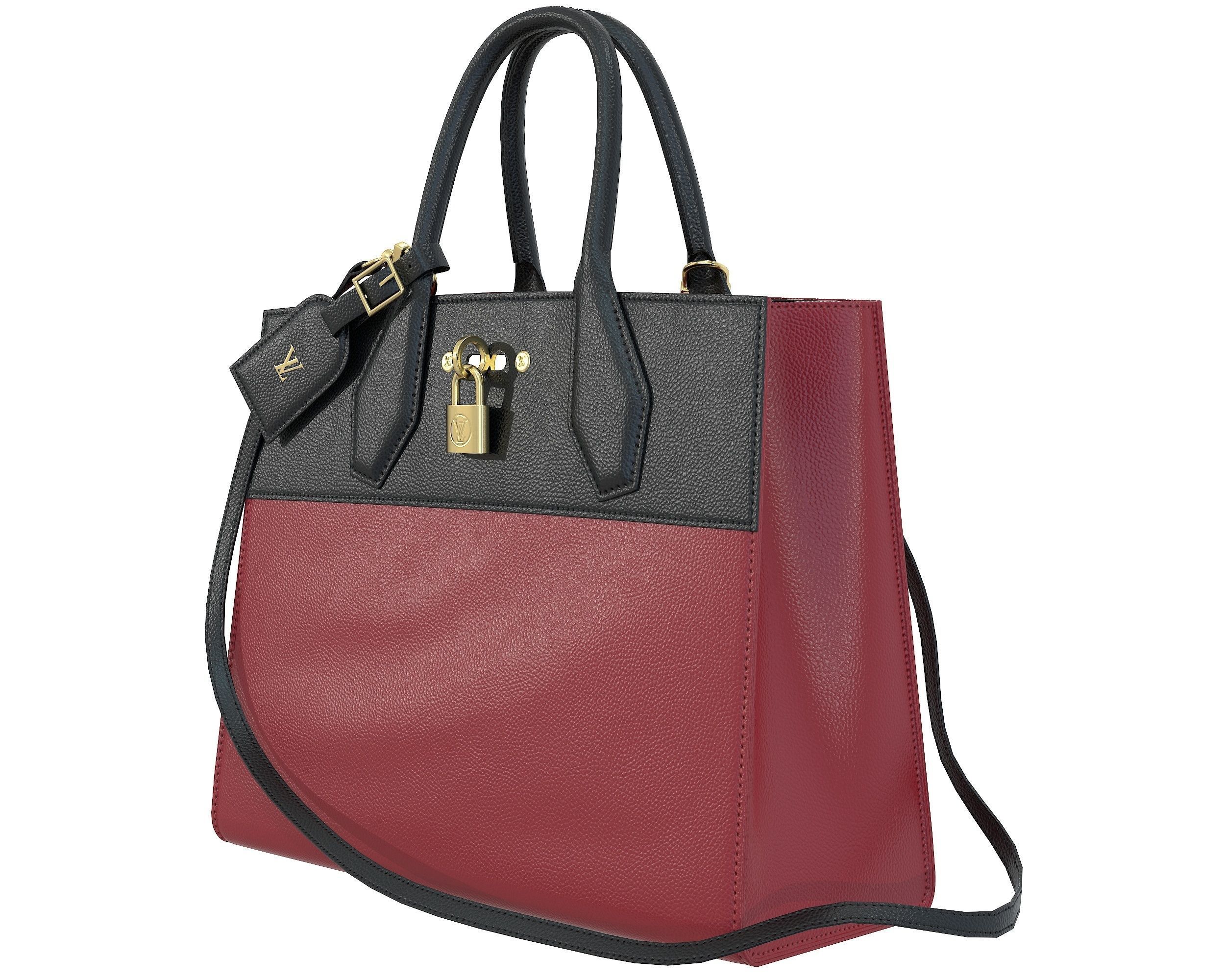 Louis Vuitton City Steamer Bag 3D Model Collection_24