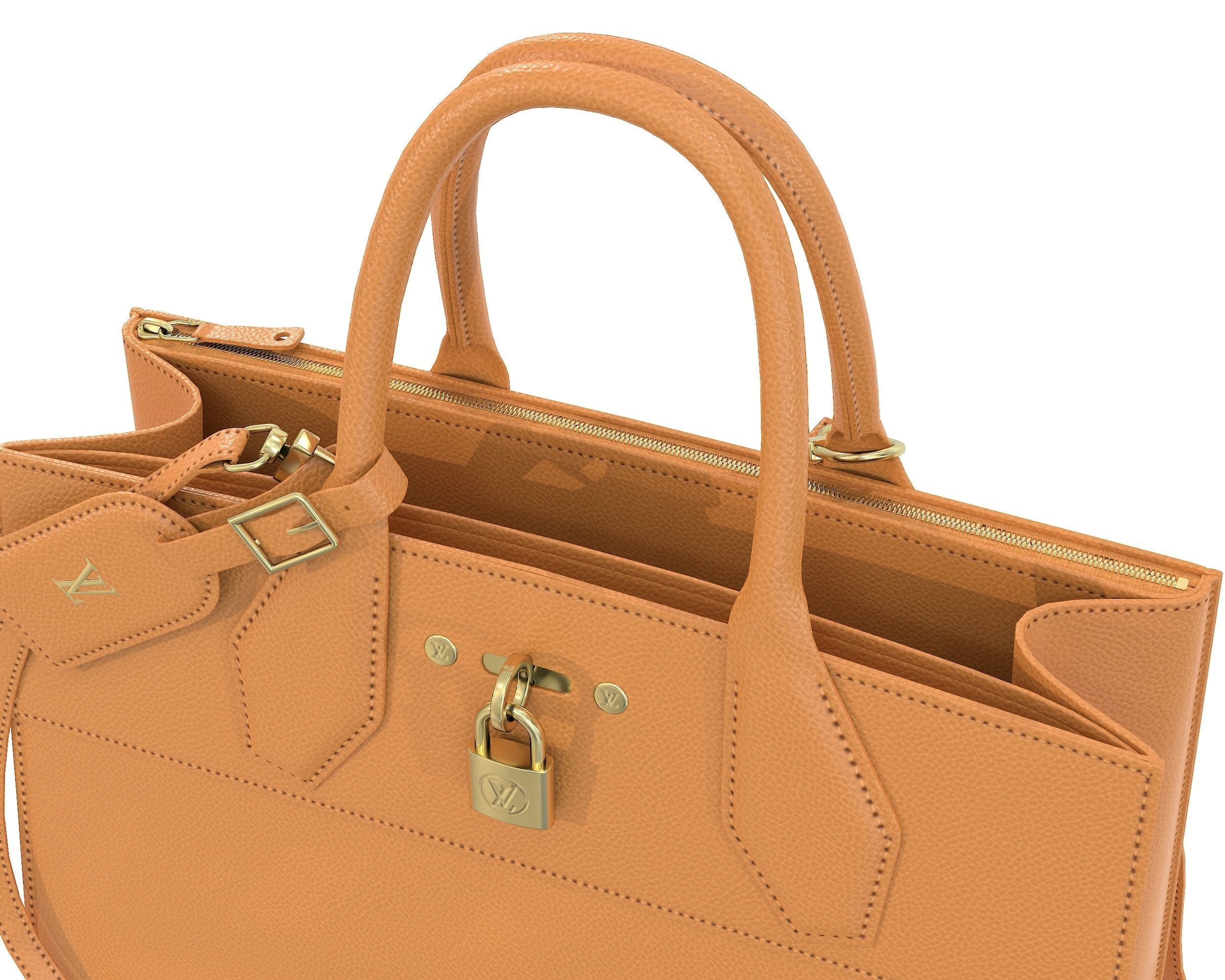 Louis Vuitton City Steamer Bag 3D Model Collection_23