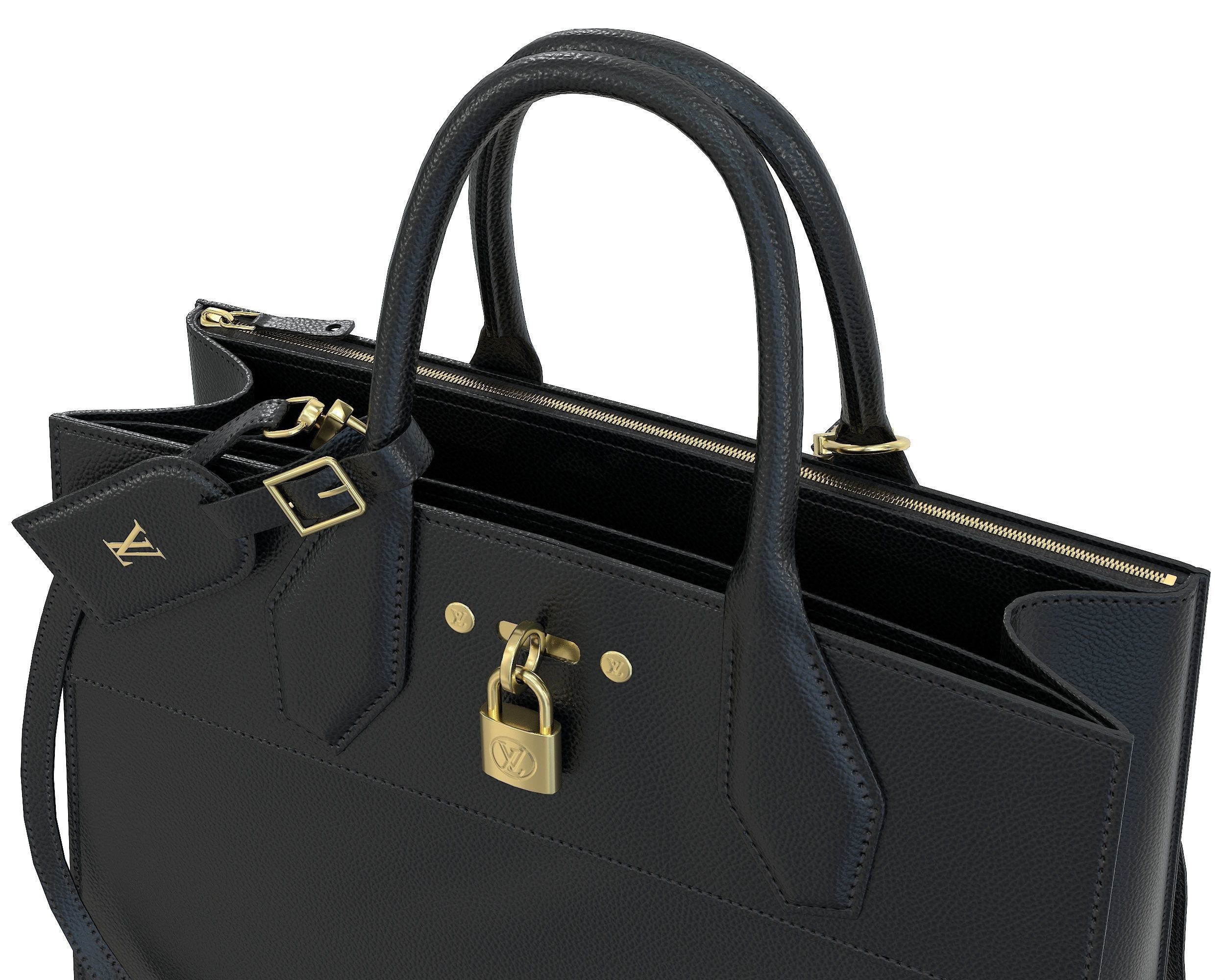 Louis Vuitton City Steamer Bag 3D Model Collection_21