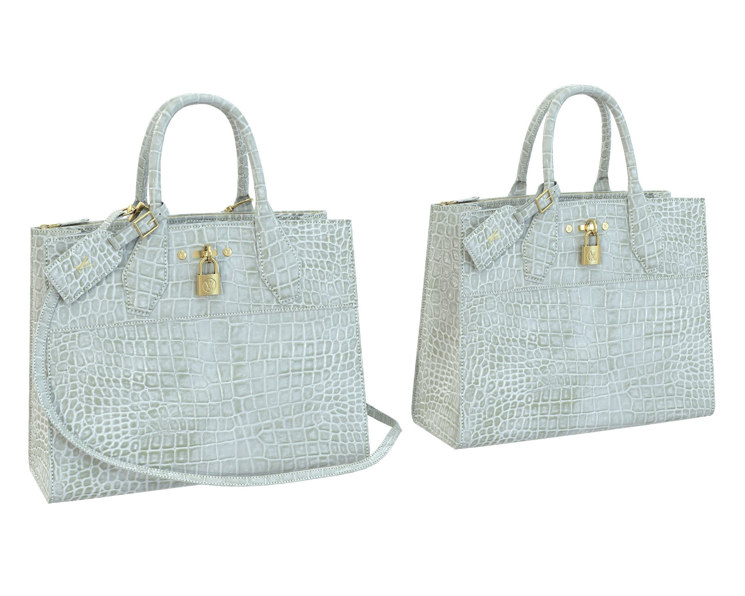 Louis Vuitton City Steamer Bag 3D Model Collection_9