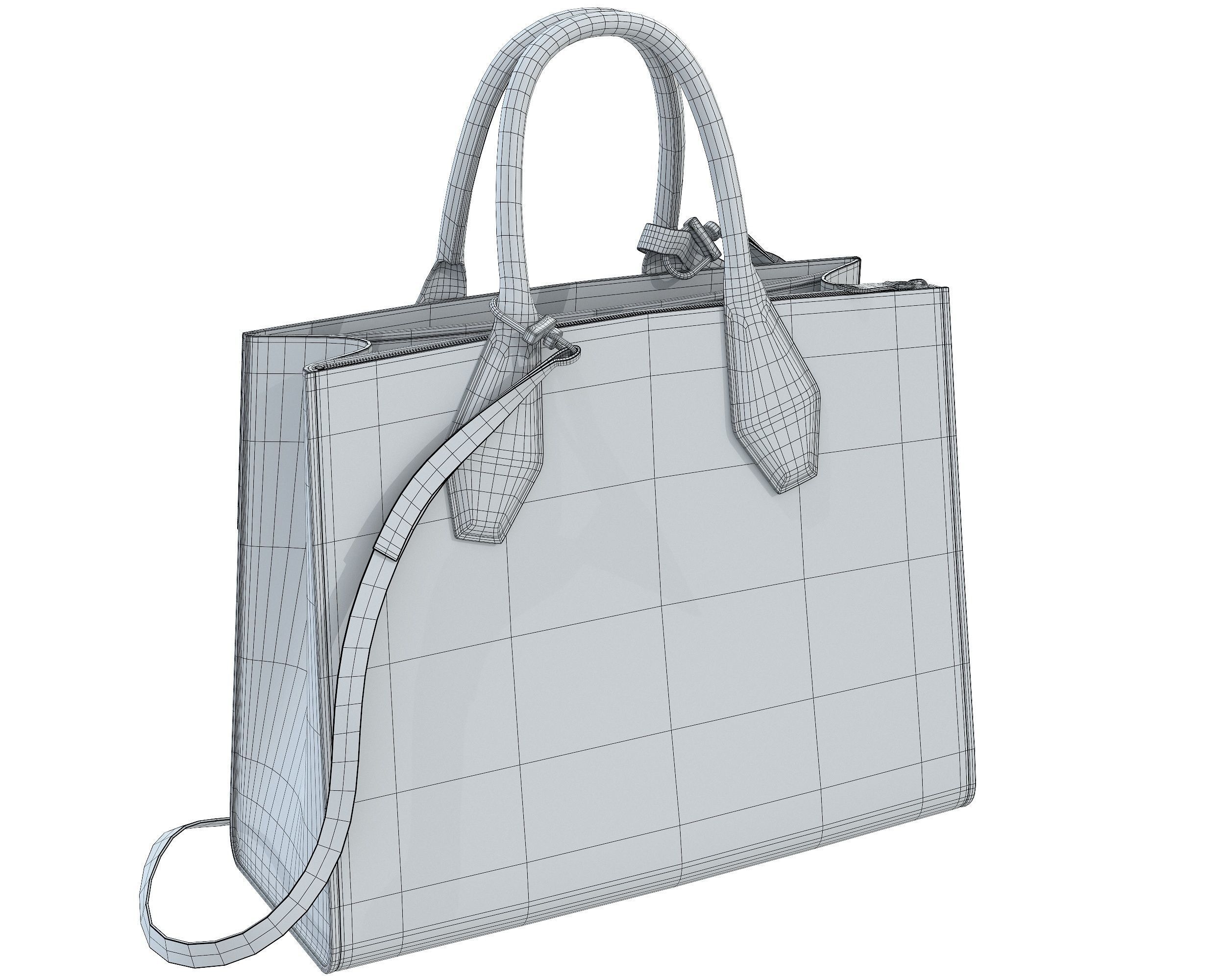 Louis Vuitton City Steamer Bag 3D Model Collection_29