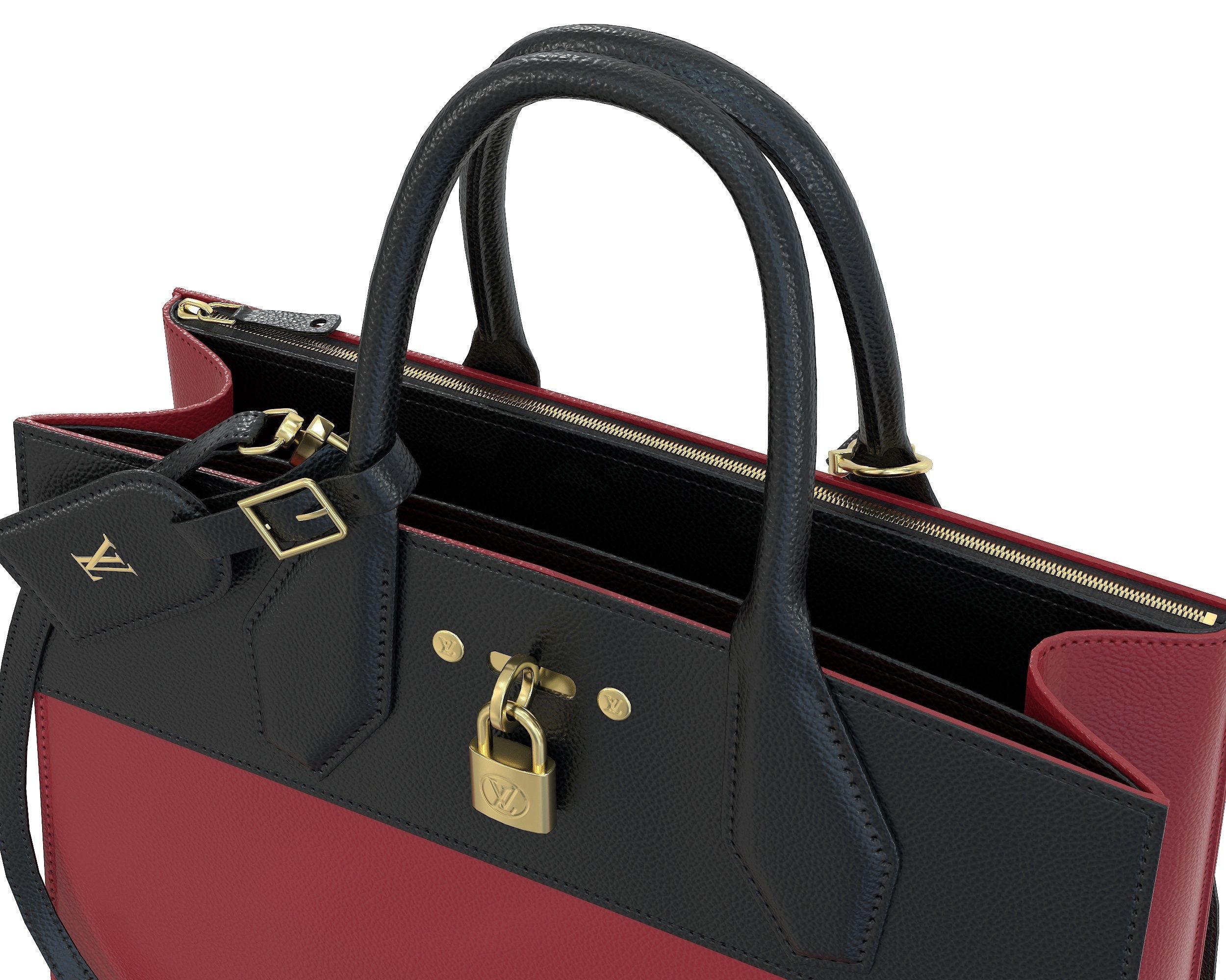 Louis Vuitton City Steamer Bag 3D Model Collection_18
