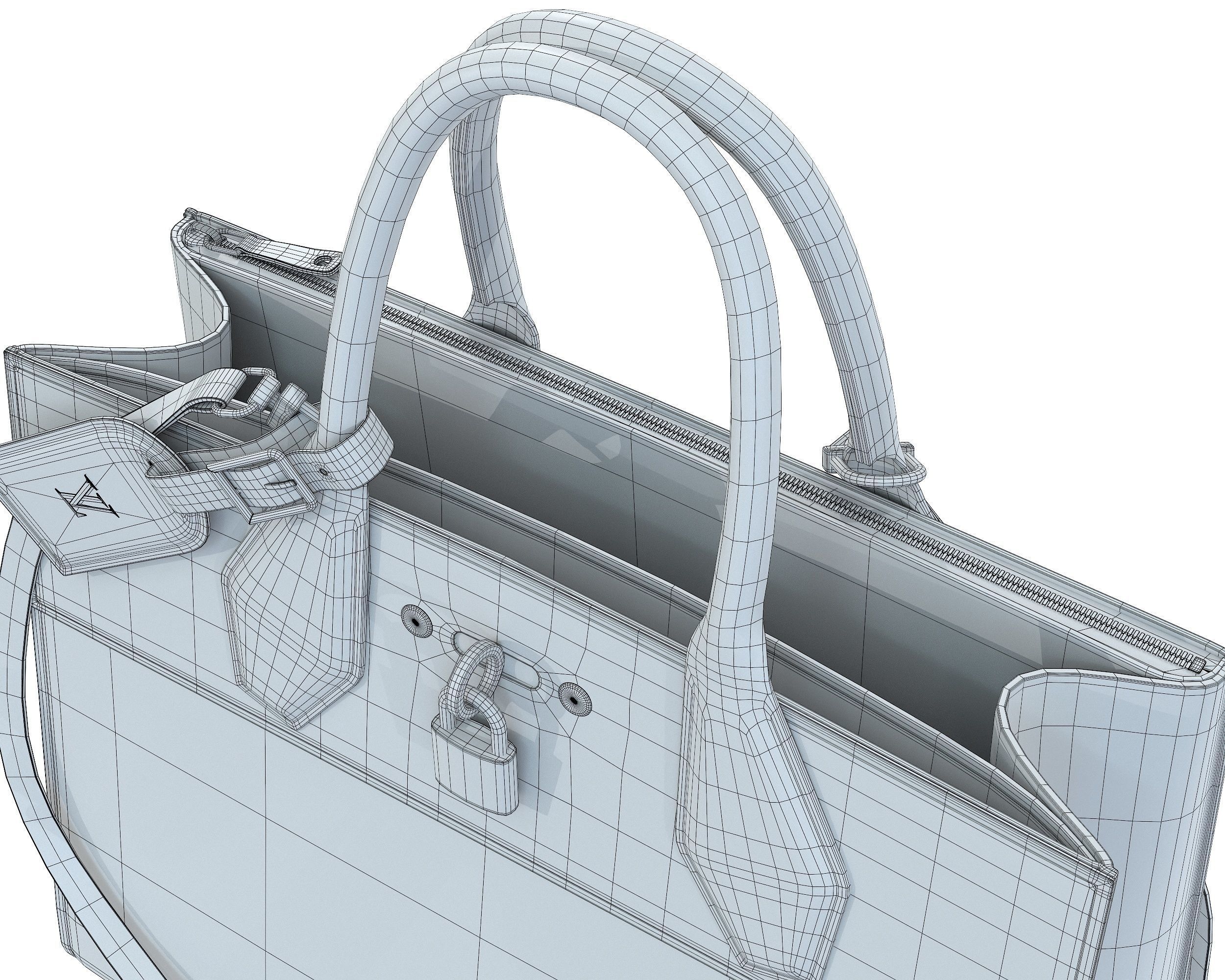Louis Vuitton City Steamer Bag 3D Model Collection_28