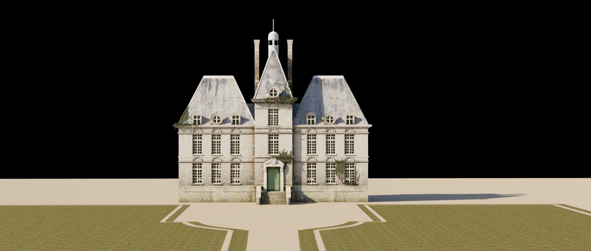 Moulinsart - Marlinspike Hall - The Adventures of Tintin 3D model_1