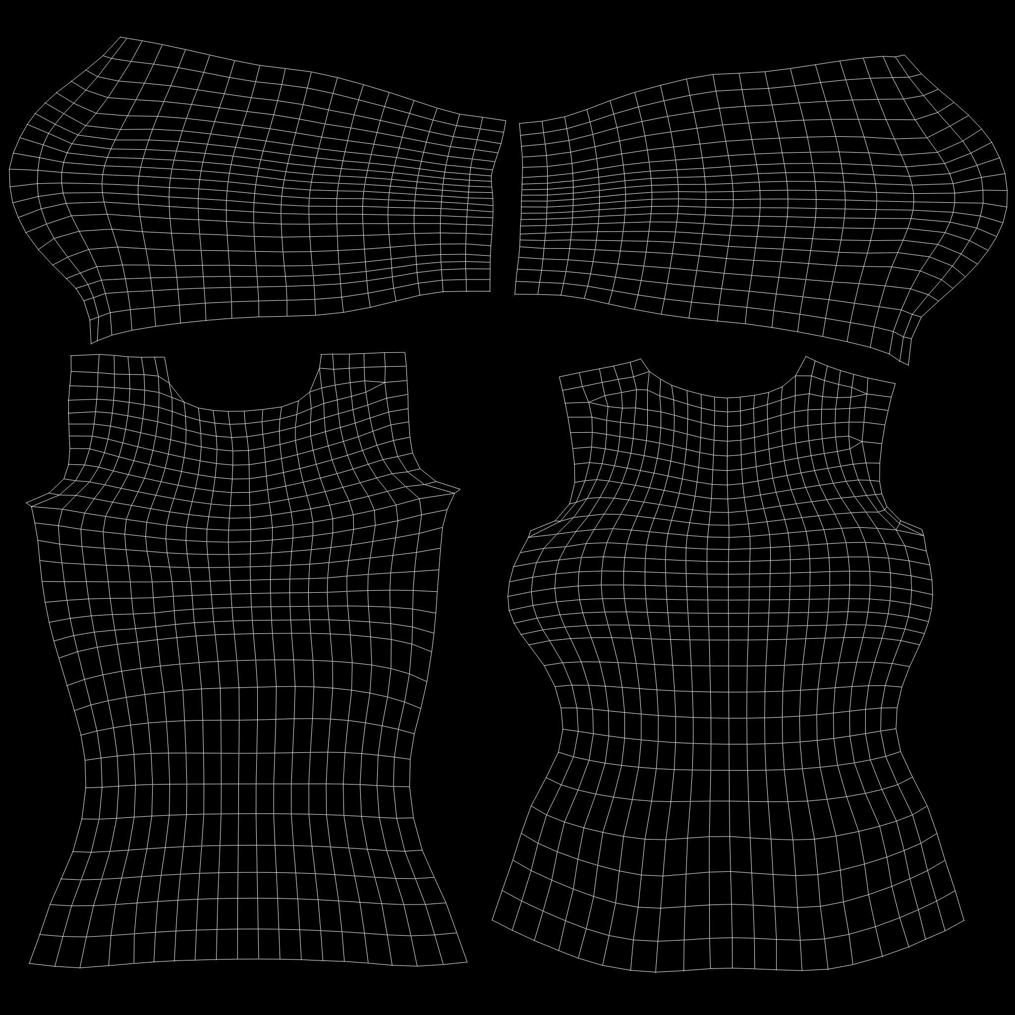 Ladies Long Sweater Low-poly 3D model_18