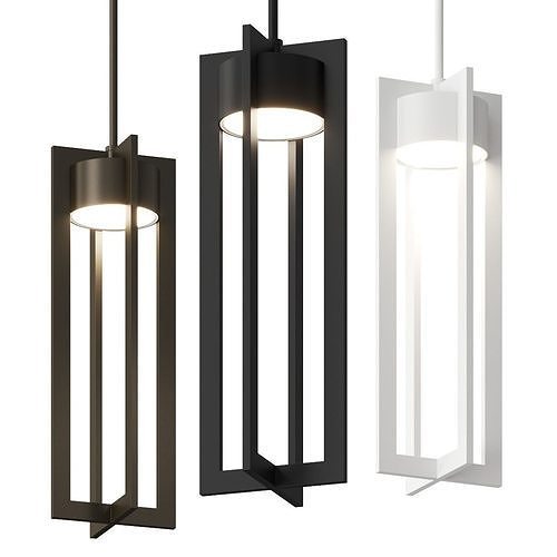 DWELED FOR WAC LIGHTING Chamber LED Outdoor Pendant Lamp 3D model