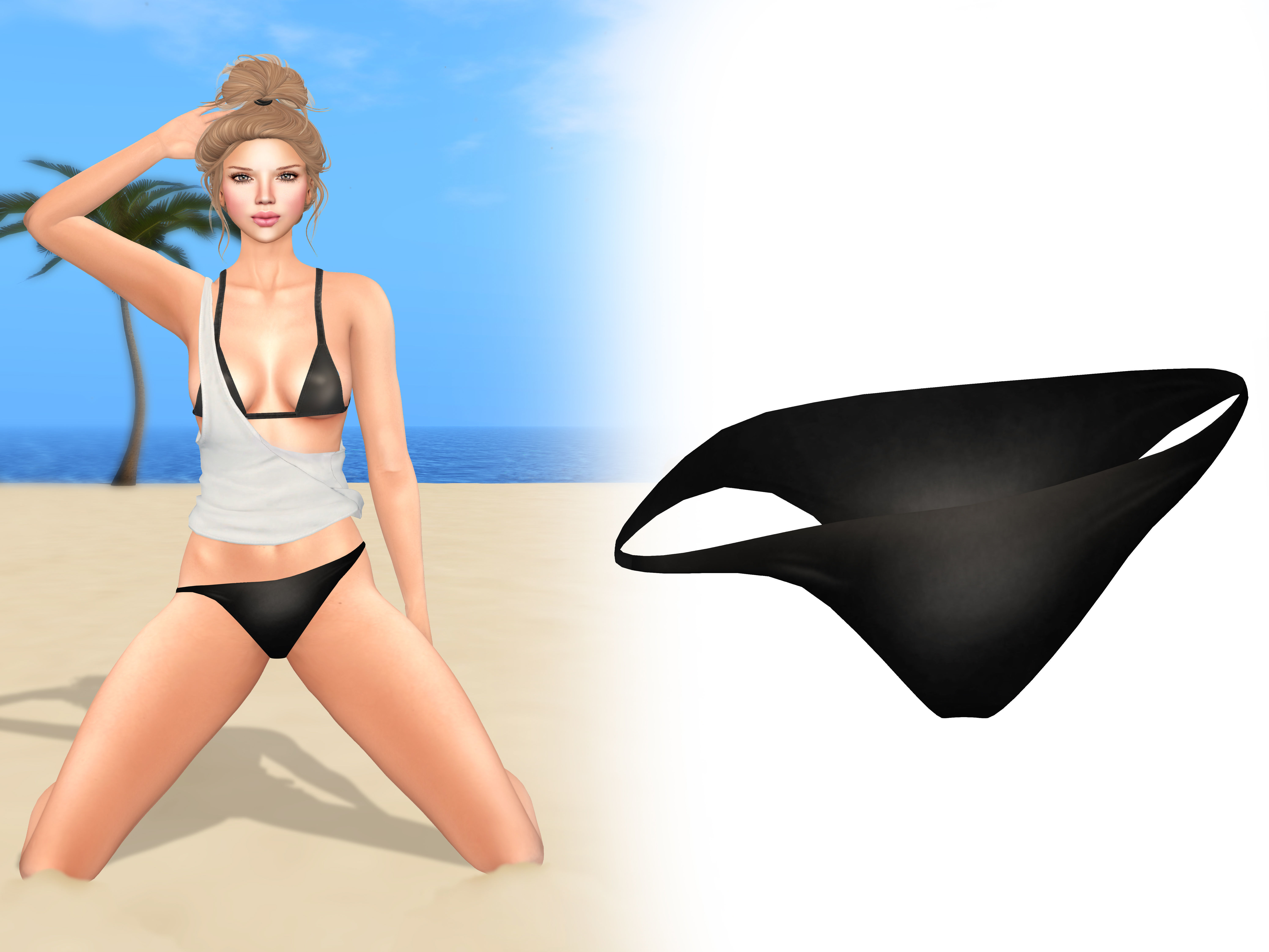 Bikini Bottom A Little Down Low-poly 3D model_2