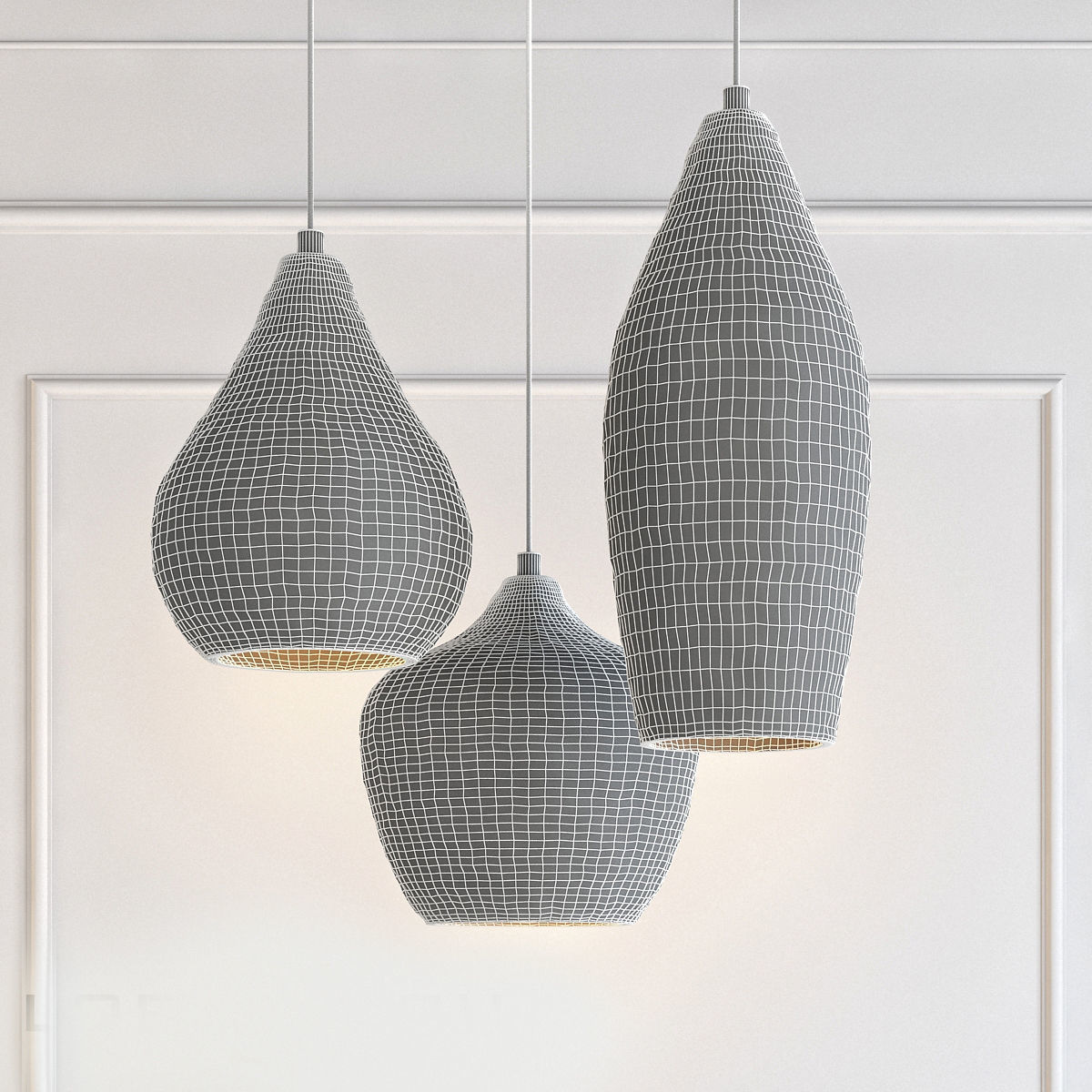 Beton pendant 7 3D model_1