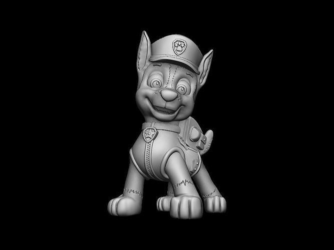 Chase - Paw Patrol relief 3D print model