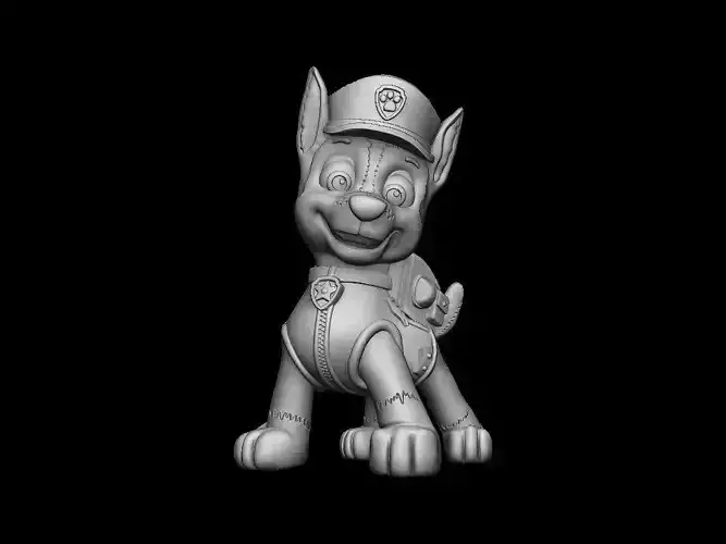 Chase - Paw Patrol relief 3D print model