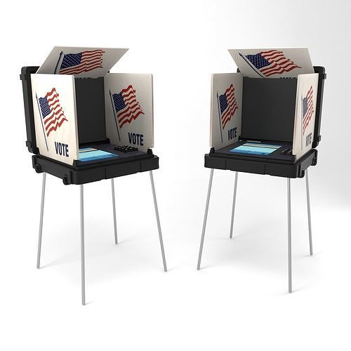 USA Voting machine 3D model