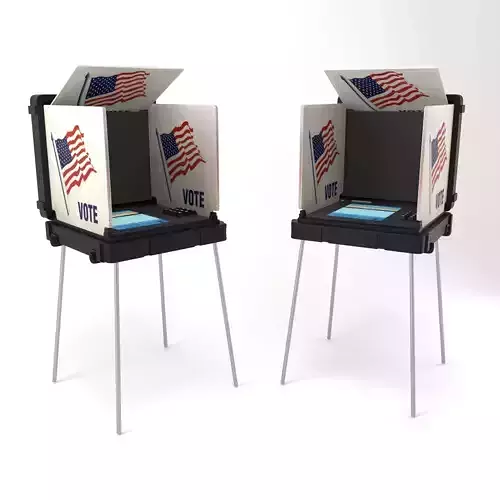 USA Voting machine 3D model