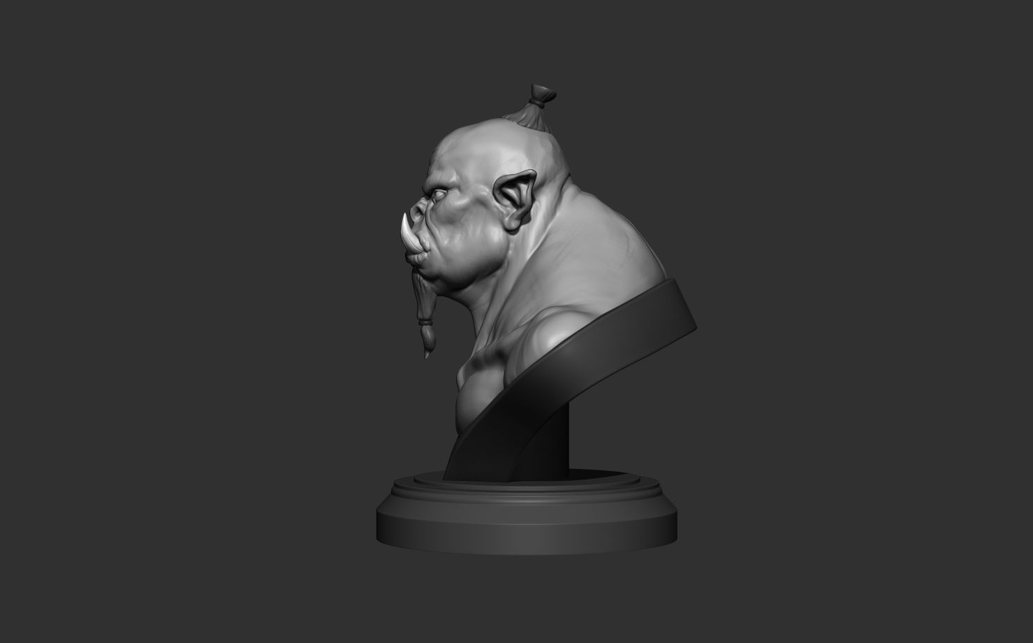 Orc Sculpture 3D print model_3