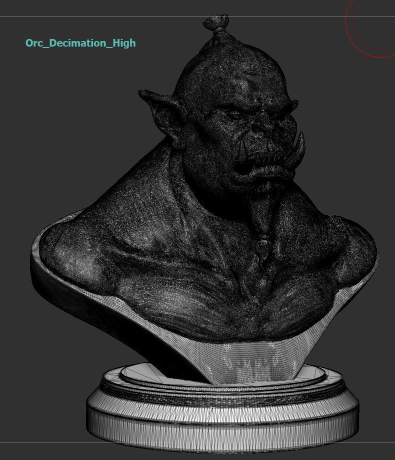 Orc Sculpture 3D print model_8