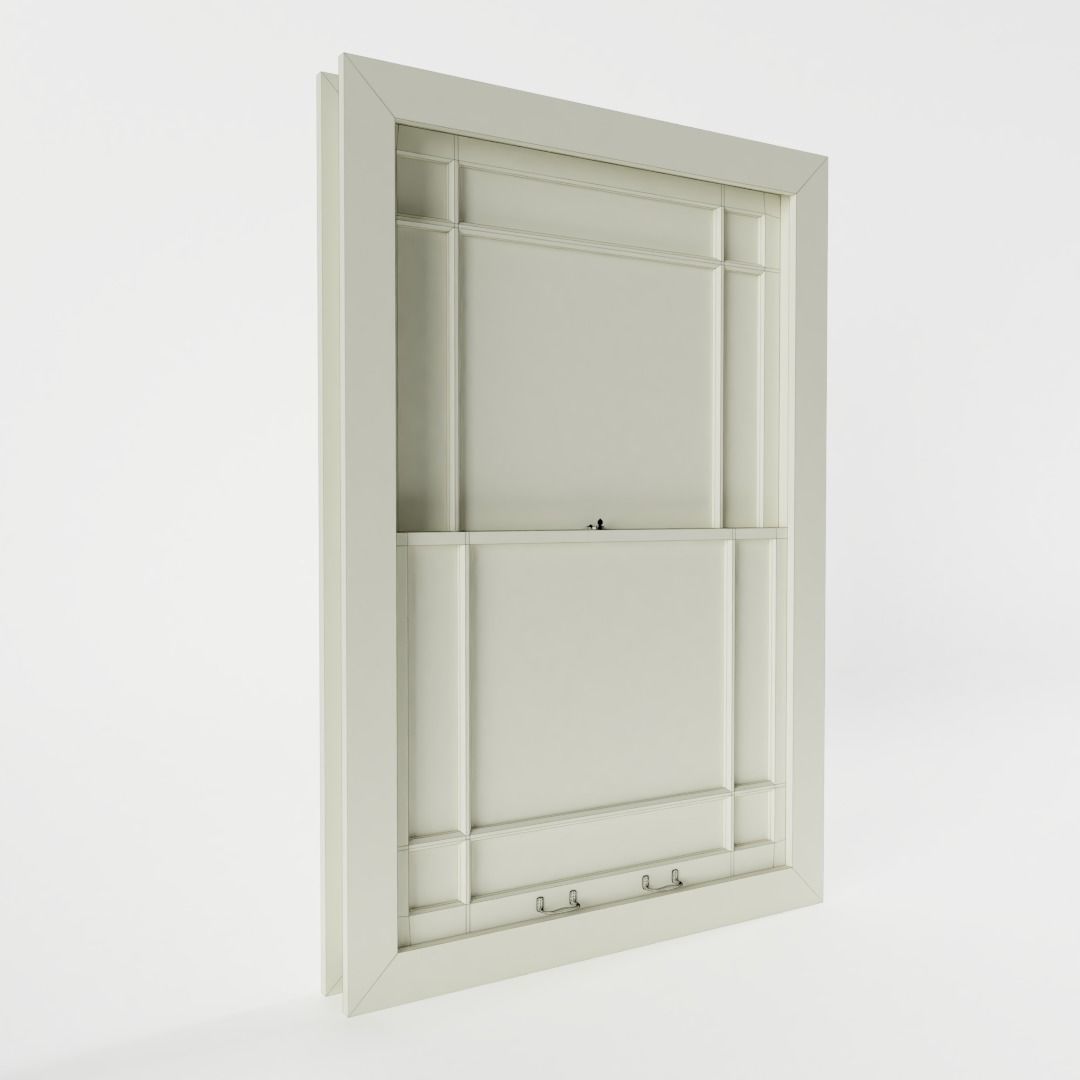 Margin Sash Window 3D model_6
