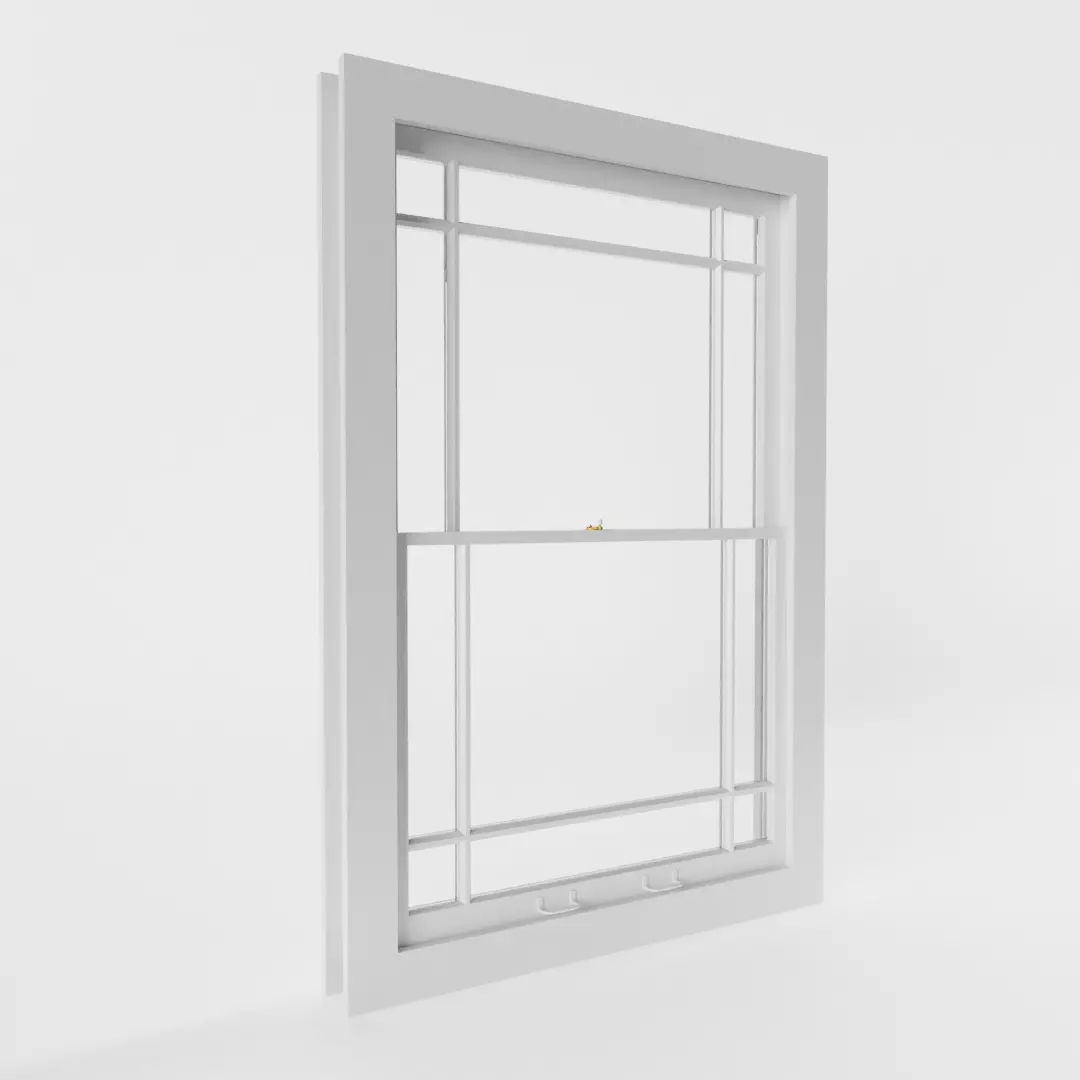 Margin Sash Window 3D model_0